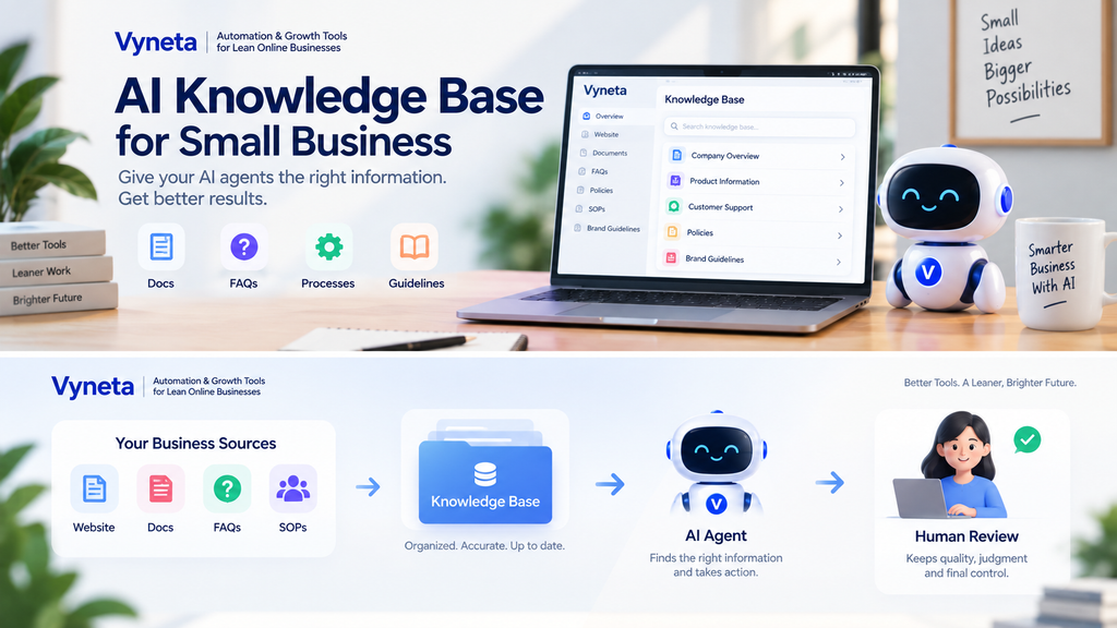 AI Knowledge Base Workflow for Small Business – Vyneta