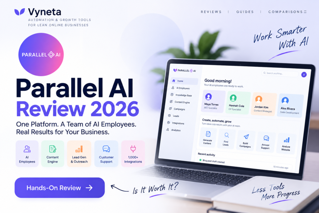 Parallel AI Review 2026 for lean online businesses