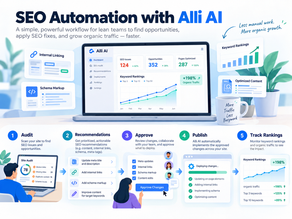 How to automate SEO with Alli AI workflow